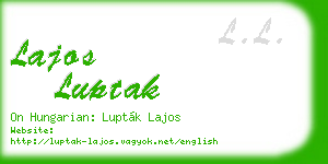lajos luptak business card